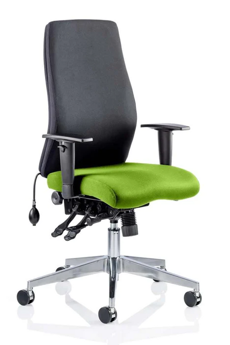 Onyx Fabric Ergonomic Posture Office Chair - Recommended by Leading UK Chiropractor Doctor