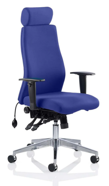 Onyx Fabric Ergonomic Posture Office Chair - Recommended by Leading UK Chiropractor Doctor