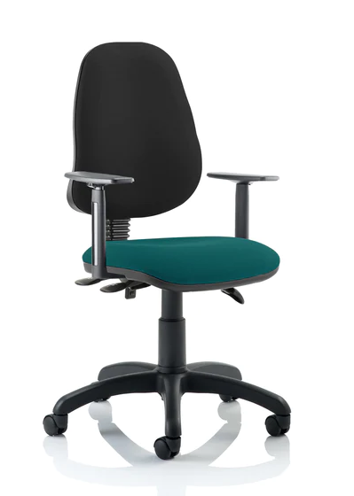 Eclipse 3 Plus Fabric Operator Office Chair - Optional Colour and Armrests