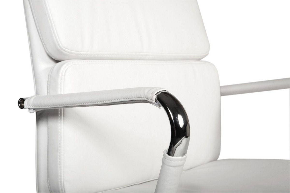 Soft Padded Eames Style Visitor Office Chair - Black, Red or White Option - DECO-VISITOR