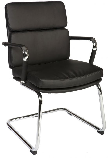 Soft Padded Eames Style Visitor Office Chair - Black, Red or White Option - DECO-VISITOR