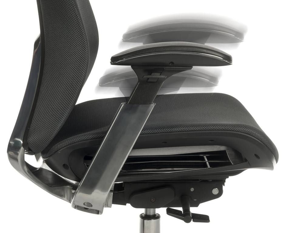 Luxury Mesh Executive Office Chair - Black or White Frame Option - QUANTUM