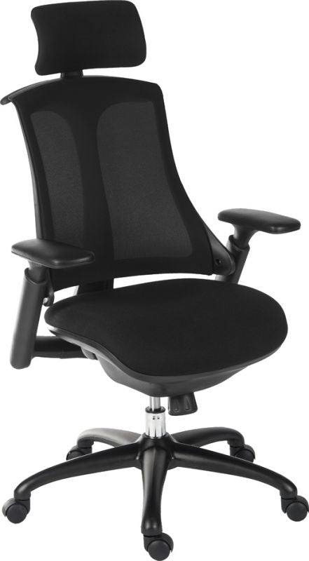 Luxury Mesh Executive Office Chair - Black or Red Mesh Option - RAPPORT