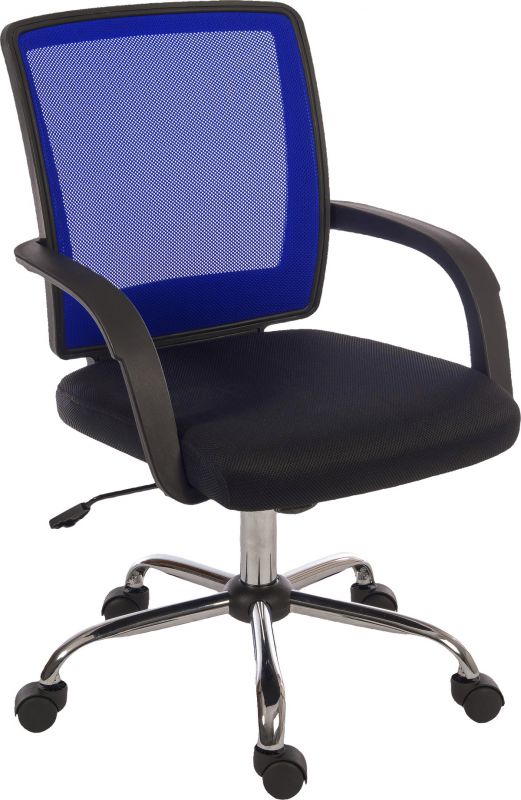 Stylish Mesh Back Operator Office Chair - Black, Blue or White Option - STAR-MESH