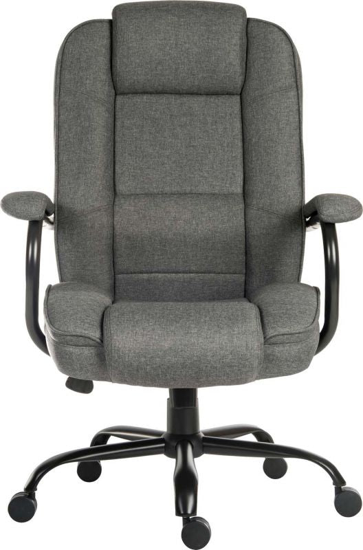 Heavy Duty Fabric Office Chair - Brown, Blue or Grey Option - GOLIATH-DUO - Up to 27 Stone