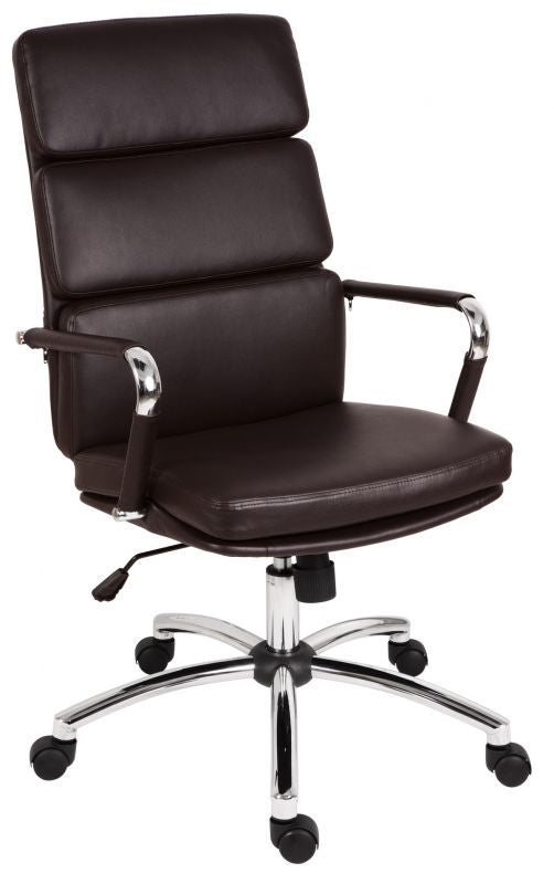 Soft Padded Eames Style Office Chair - Black, Brown, Red or White Option - DECO