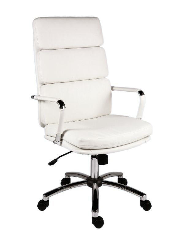 Soft Padded Eames Style Office Chair - Black, Brown, Red or White Option - DECO