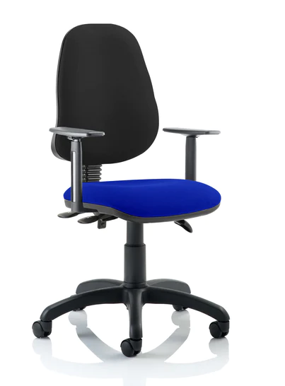 Eclipse 3 Plus Fabric Operator Office Chair - Optional Colour and Armrests
