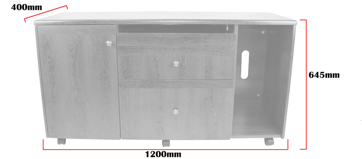 Mahogany Executive Desk With Leather Detailing - With Pedestal and Return - 1600mm or 1800mm - 1819