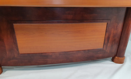 Executive Desk In Two Tone Mahogany & Walnut Finish - 2000mm - 1862