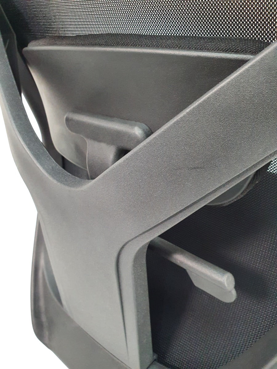 Black Fabric Seat and Airmesh Back Ergonomic Office Chair - MS1812B