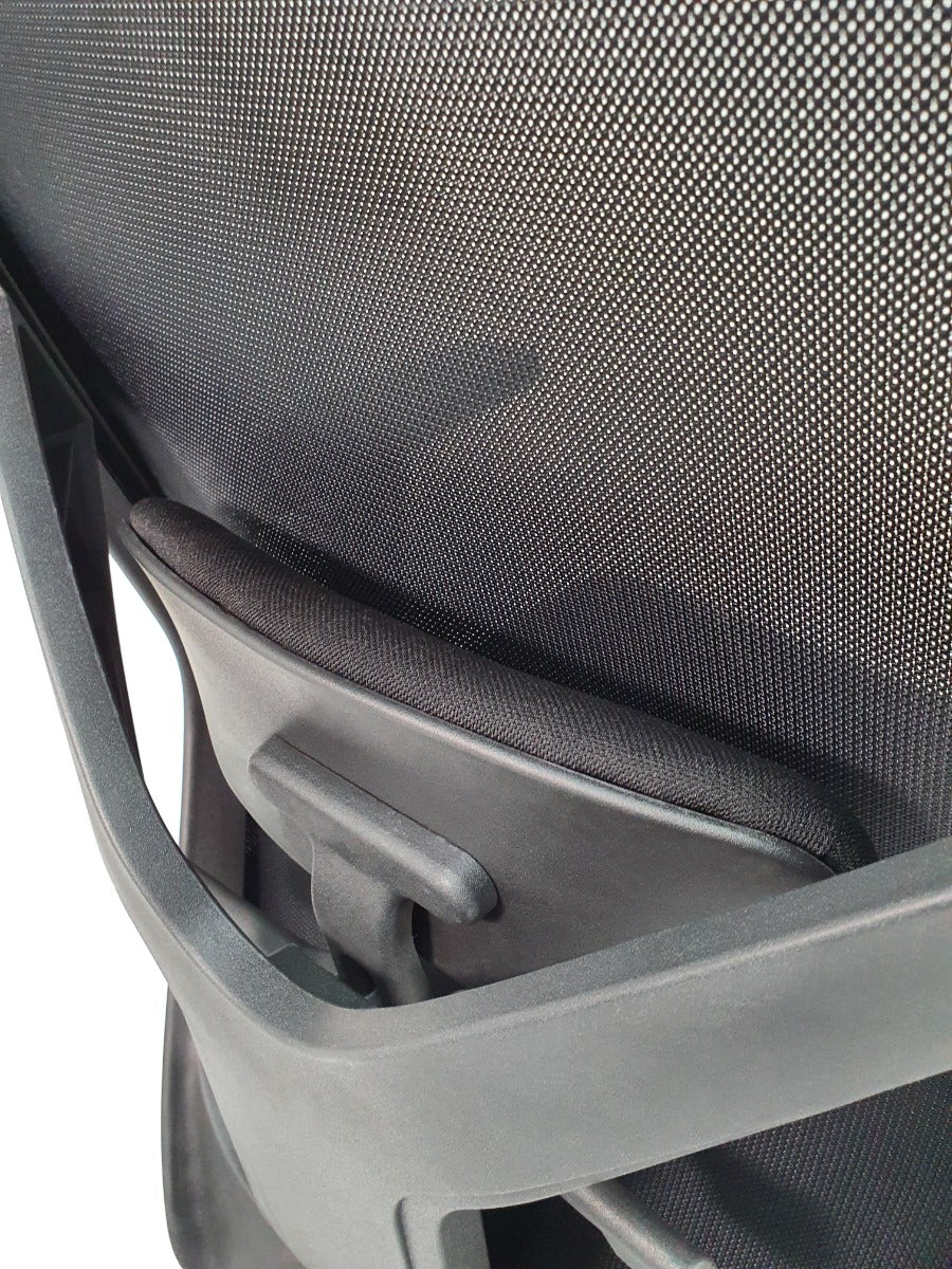 Black Fabric Seat and Airmesh Back Ergonomic Office Chair - MS1812B