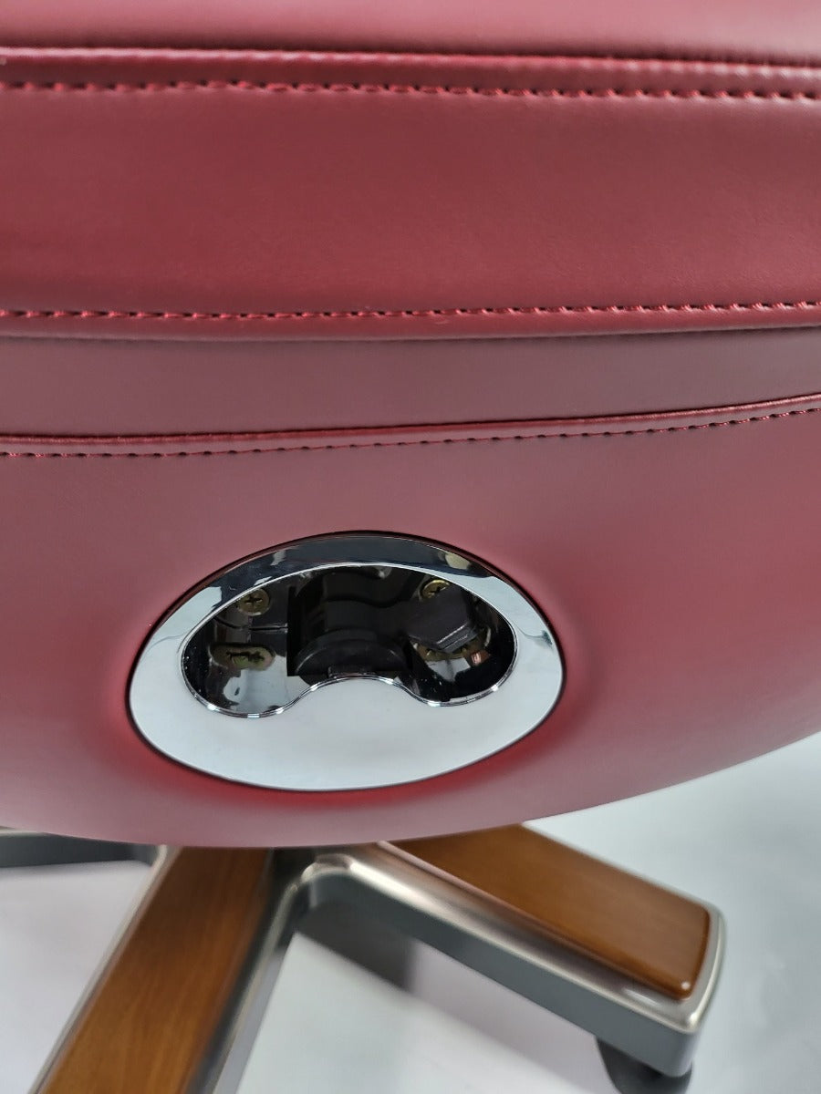 Burgundy Leather Luxury Executive Office Chair - YS1505A