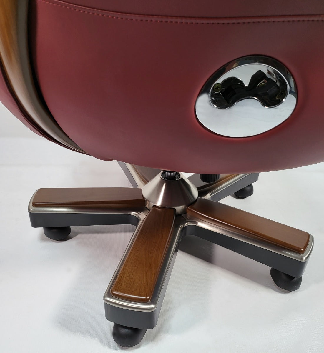 Burgundy Leather Luxury Executive Office Chair - YS1505A