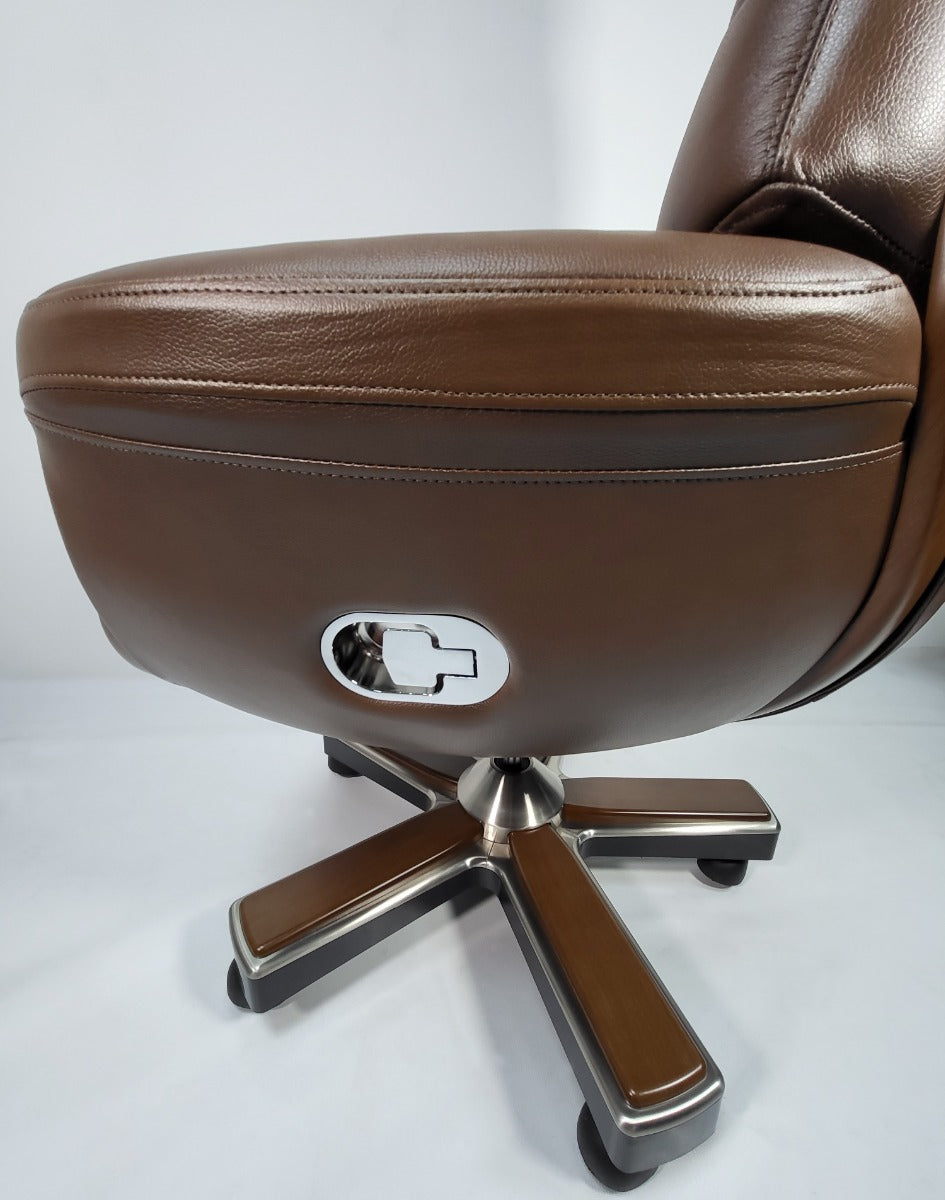 Brown Leather Luxury Executive Office Chair -  YS1505A