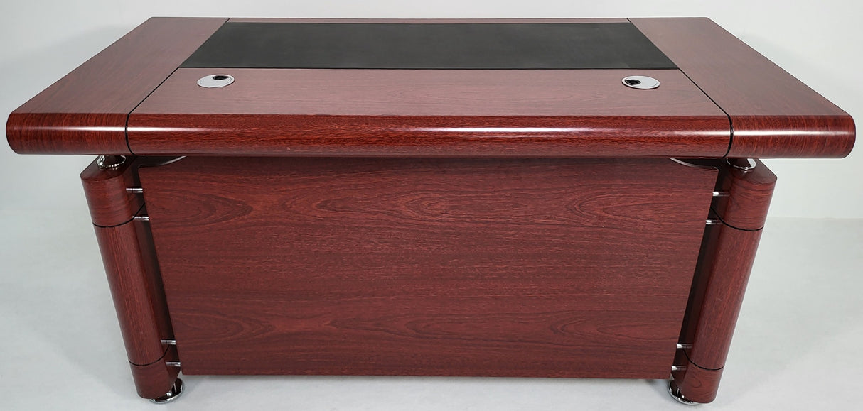 Mahogany Executive Office Desk with Pedestal - KW12B - 1200mm or 1400mm Option