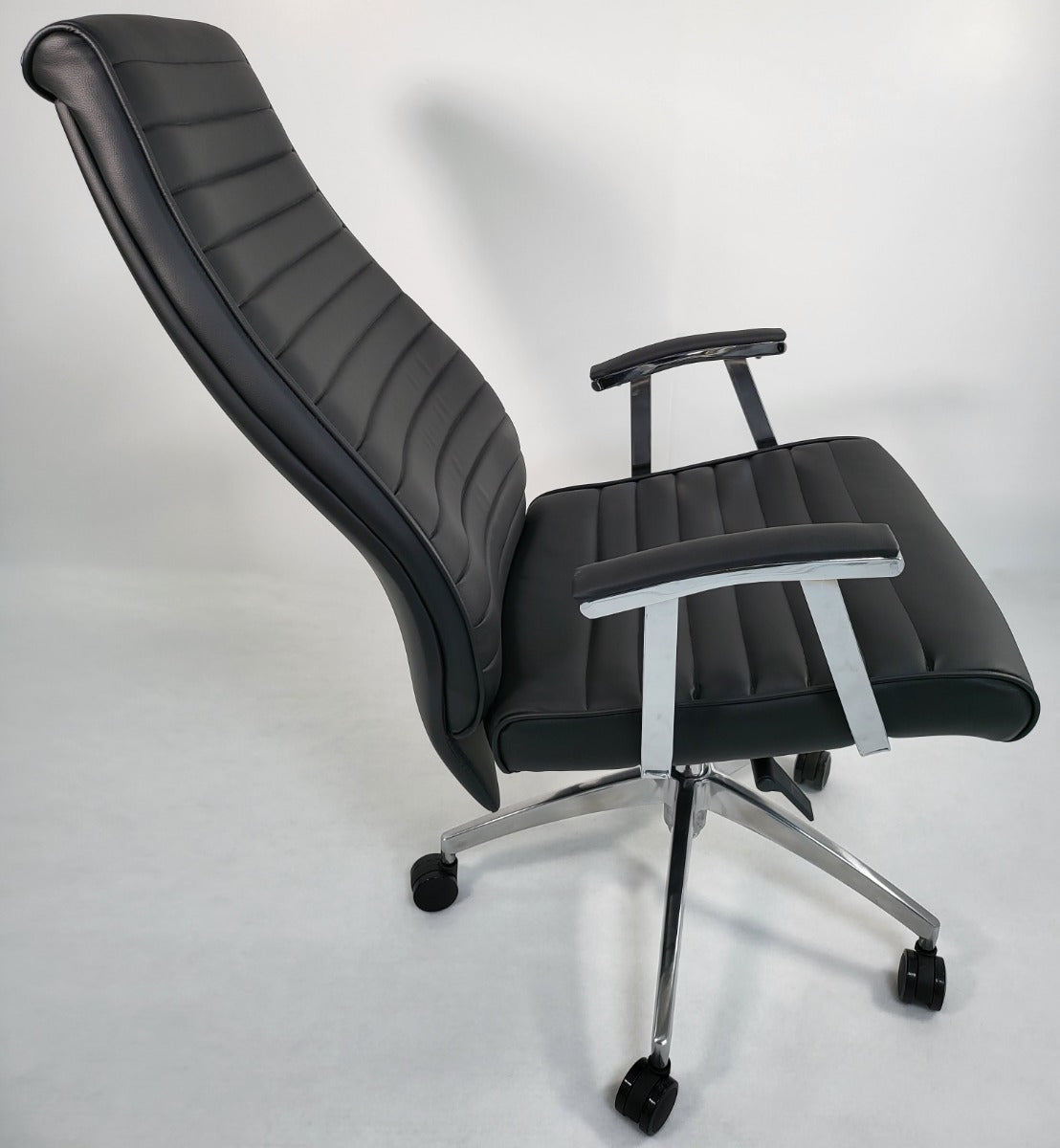 Modern High Back Black Leather Executive Office Chair - 908A