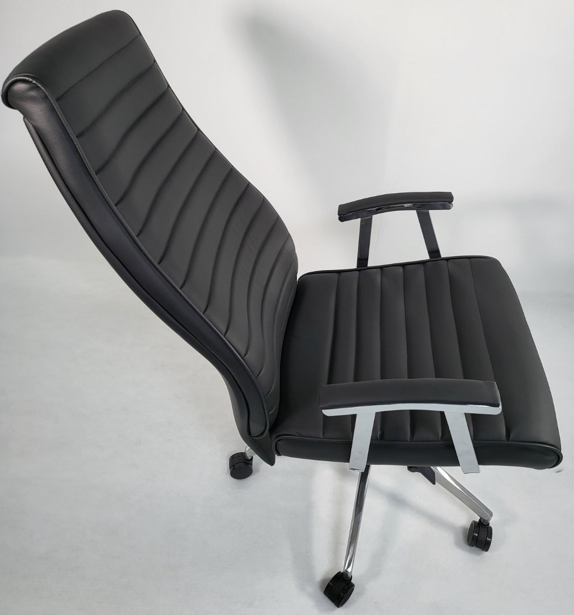 Modern High Back Black Leather Executive Office Chair - 908A