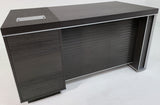 Modern Grey Oak Executive Office Desk with Built in Storage - 1400mm - BJS-X1514