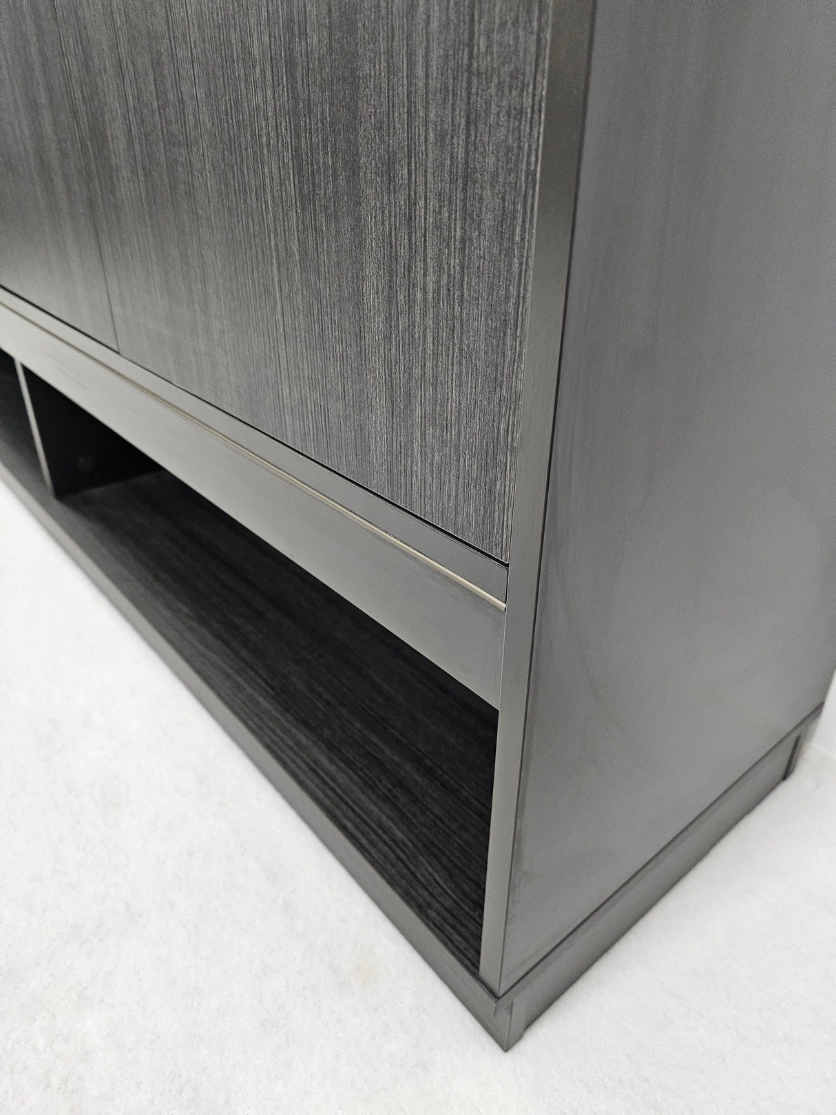 Large Modern Grey Oak Bookcase - 2000mm - BWJ-HS0220