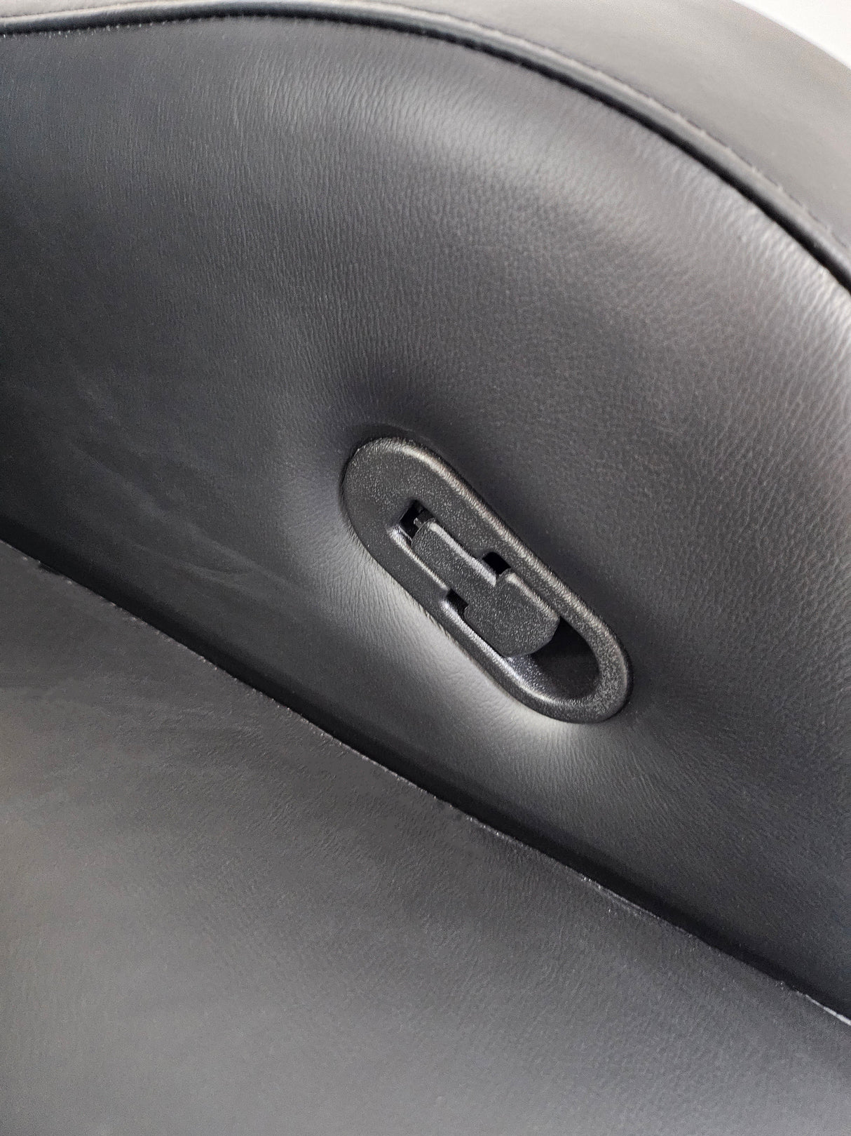 Genuine Black Leather High Back Executive Office Chair with Chesterfield Design -  6002HL