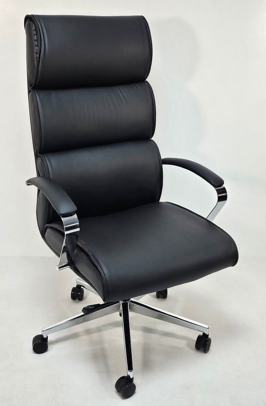 Modern Black Leather High Back Executive Office Chair - HB-286A