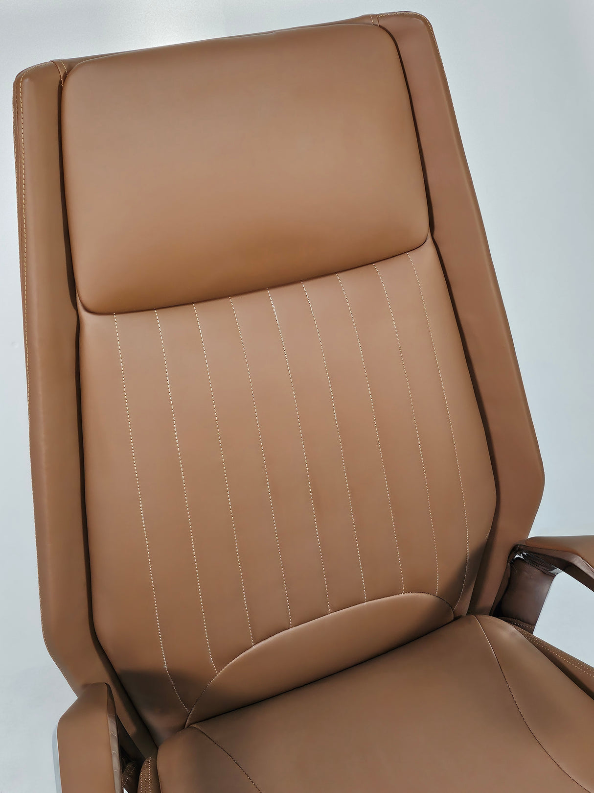 Quality Modern Heavy Duty Office Chair in Tan Leather - DT-8530