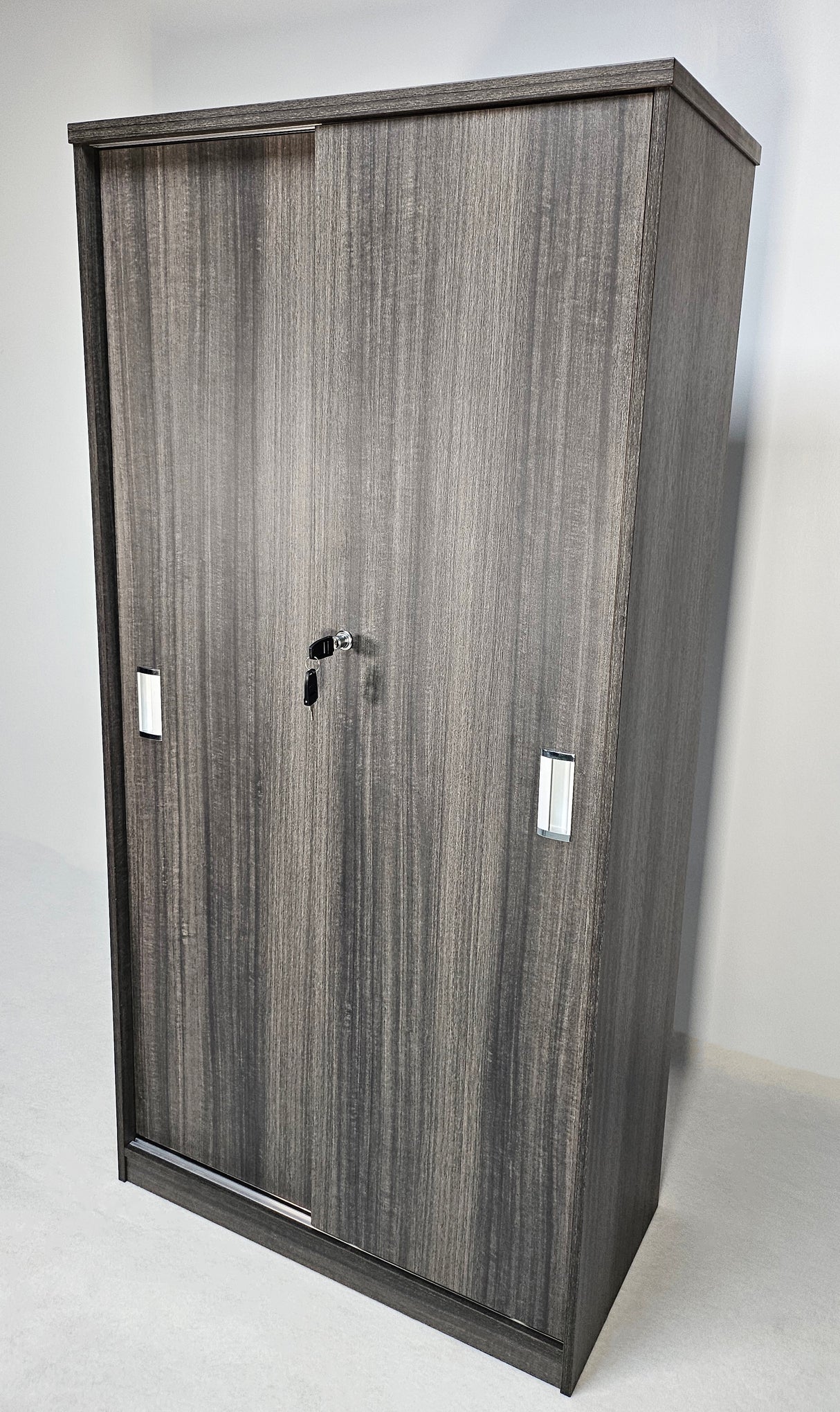 Modern Grey Oak Sliding Door Storage Cupboard - CF-1600P