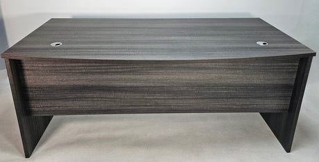 Modern Grey Oak Straight Bow Front Office Desk - 1800mm - CF-1890