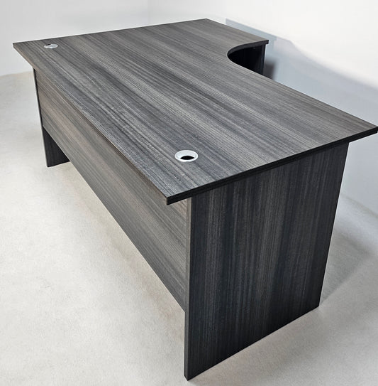 Modern Grey Oak Right Hand Corner Office Desk - 1600mm - CF-1612A