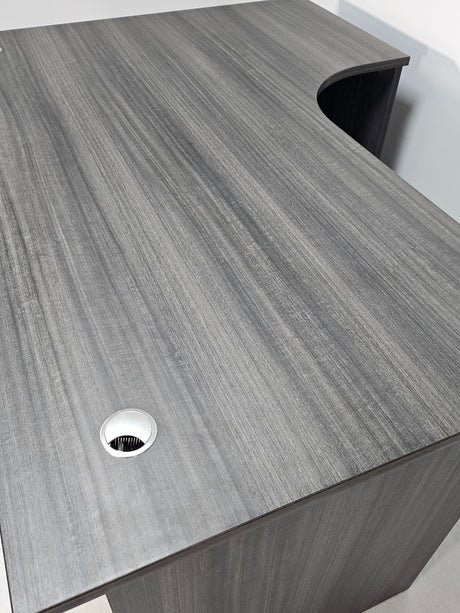 Modern Grey Oak Right Hand Corner Office Desk - 1600mm - CF-1612A
