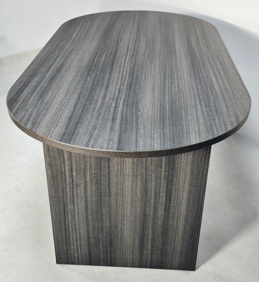 Modern Grey Oak Radial End Meeting Room Table - 1500mm - CF-150N
