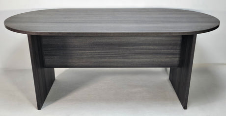 Modern Grey Oak Radial End Meeting Room Table - 2400mm - CF-240N