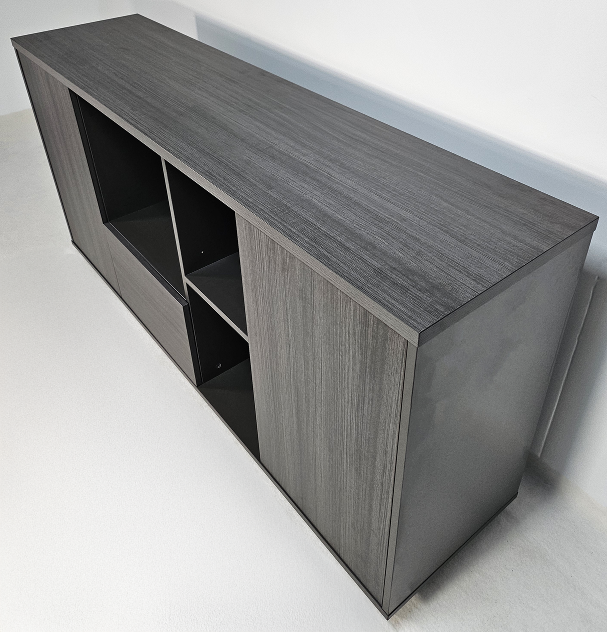 Modern Grey Oak Executive Cupboard - 1600mm - DG-S0116-04