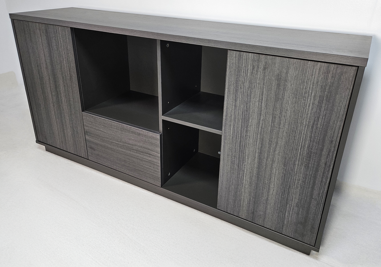 Modern Grey Oak Executive Cupboard - 1600mm - DG-S0116-04