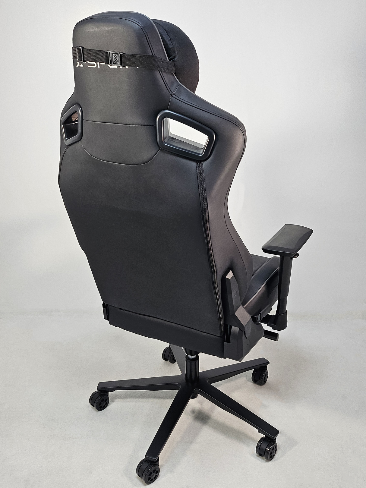 Reclining Black Leather Executive Gaming Style Office Chair -  F-092A