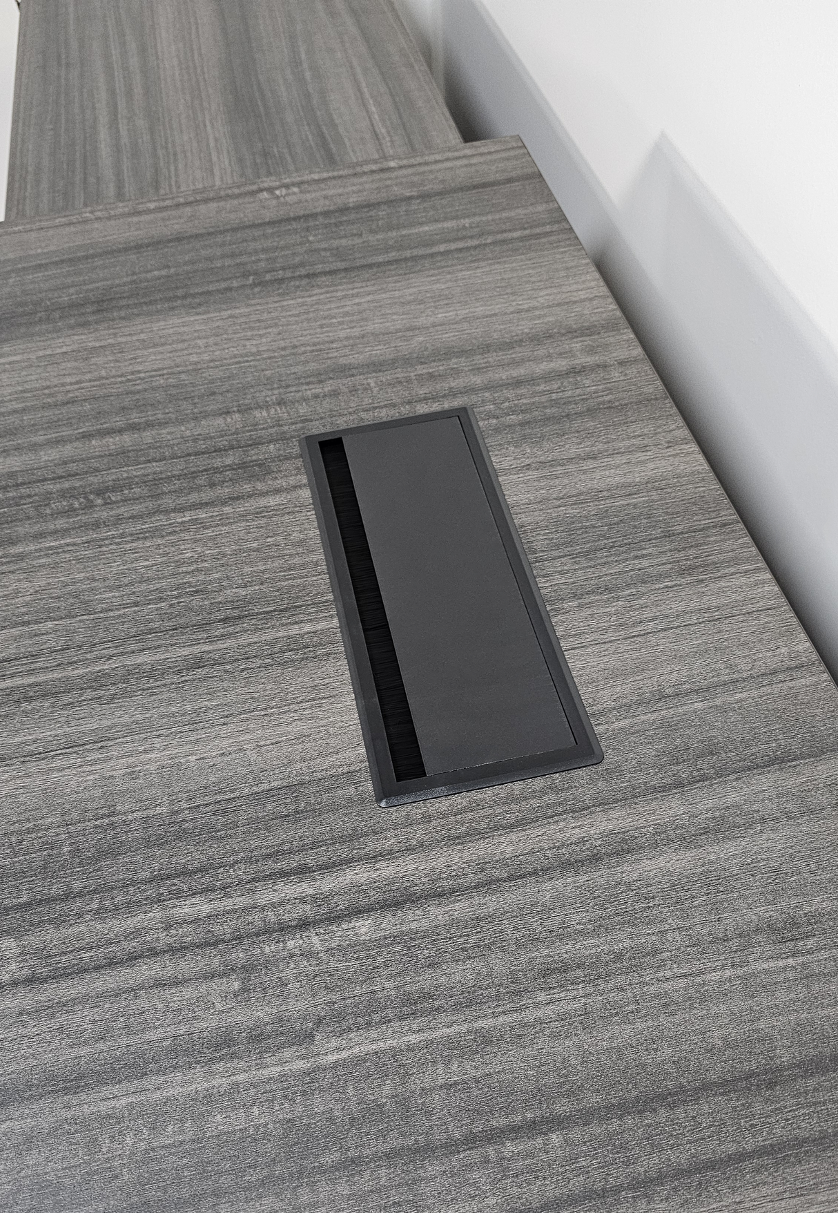 Modern Grey Oak Executive Corner Desk with Storage - 2400mm - CF-CRN-H