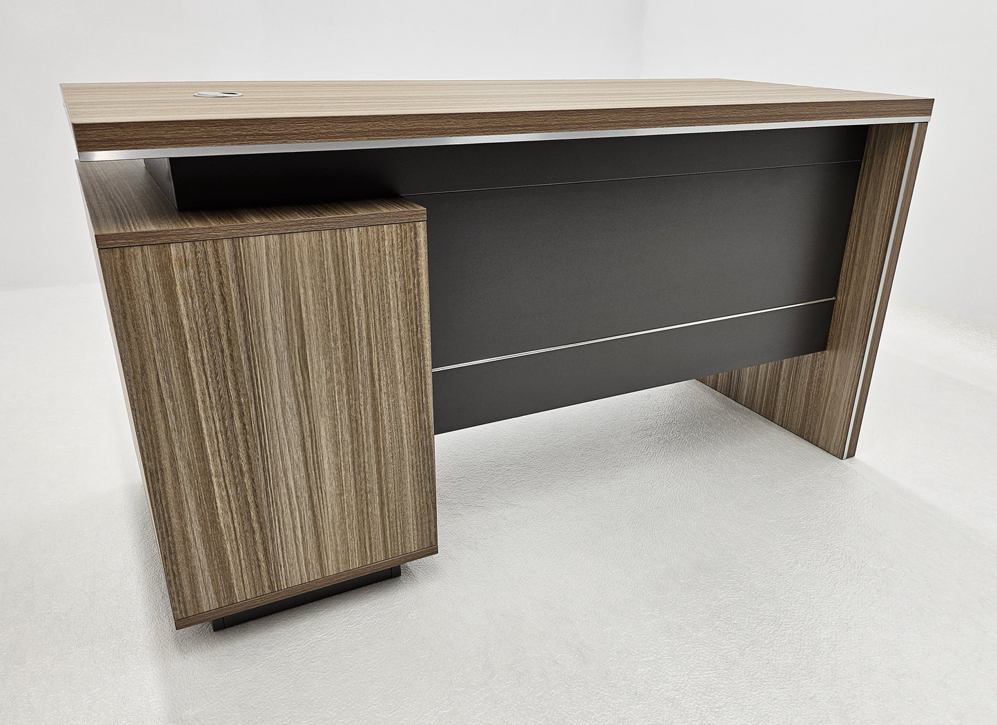 Modern Home Golden Oak Executive Office Desk with Integrated Storage - 1400mm - PM02-D03