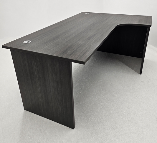 Modern Right Hand Grey Oak Home Office Desk - 1600mm or 1800mm - DG-D01-R