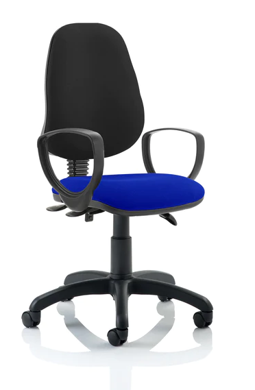 Eclipse 3 Plus Fabric Operator Office Chair - Optional Colour and Armrests