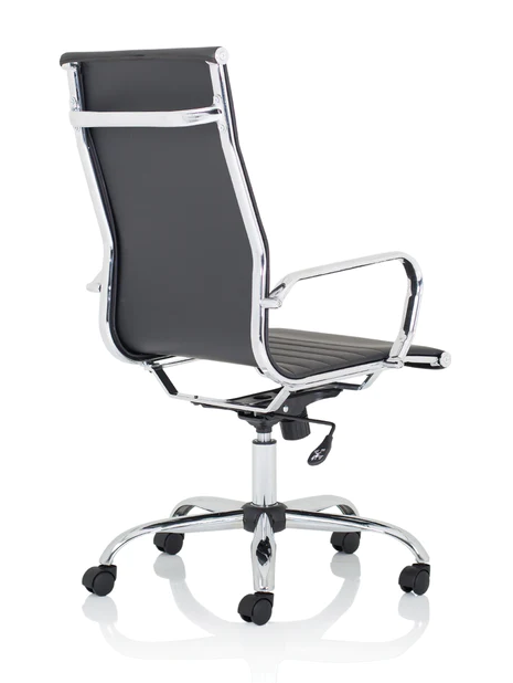 Nola High Back Modern Office Chair - Black or White Option