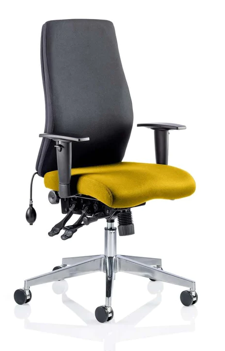 Onyx Fabric Ergonomic Posture Office Chair - Recommended by Leading UK Chiropractor Doctor