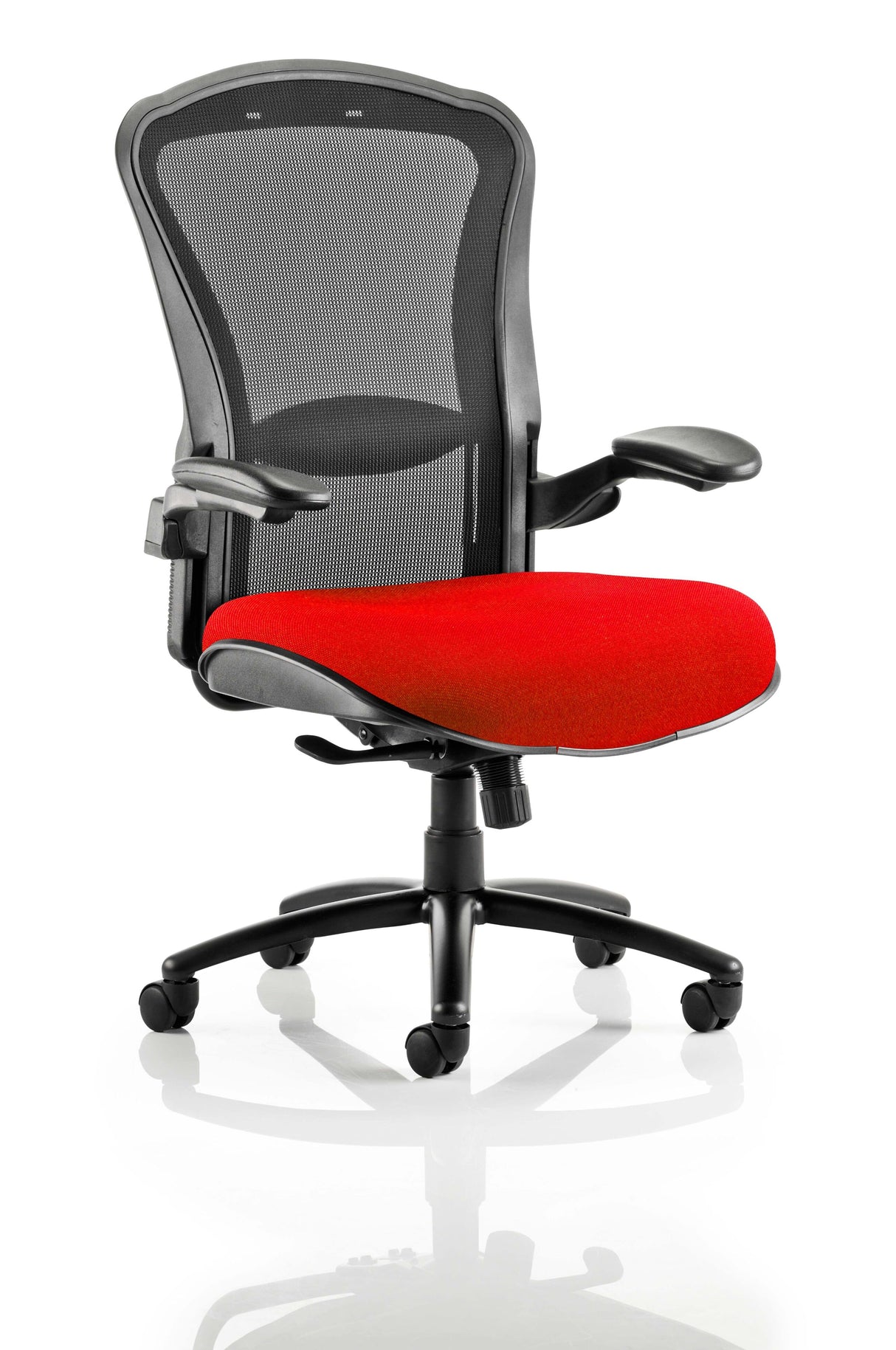 Houston Fabric and Mesh Heavy Duty Office Chair - Up to 32 Stone