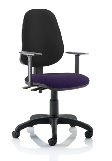 Eclipse 3 Plus Fabric Operator Office Chair - Optional Colour and Armrests