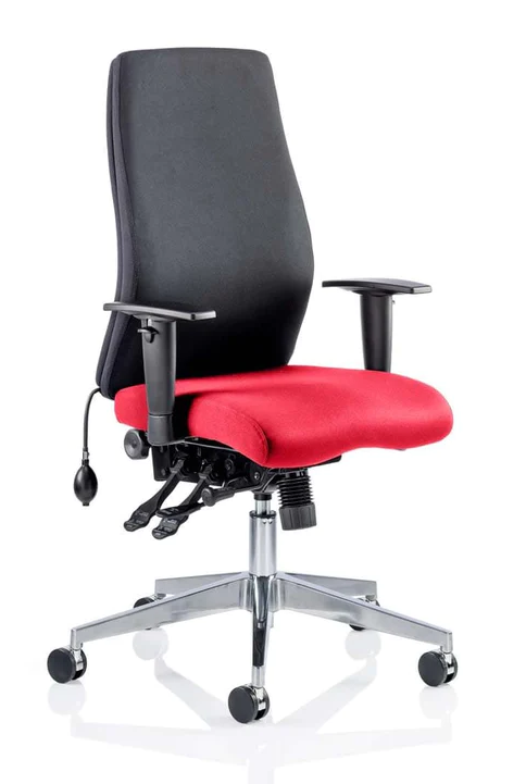 Onyx Fabric Ergonomic Posture Office Chair - Recommended by Leading UK Chiropractor Doctor