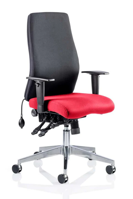 Onyx Fabric Ergonomic Posture Office Chair - Recommended by Leading UK Chiropractor Doctor