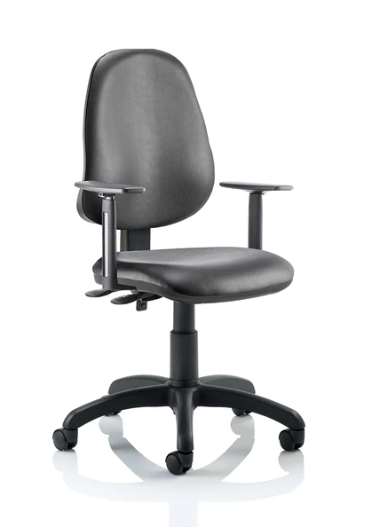 Eclipse 2 Plus Fabric Operator Office Chair - Optional Colour and Armrests