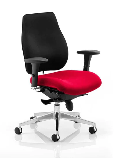 Chiro Plus Fabric Ergonomic Office Chair - Recommended by Leading UK Chiropractor Doctor