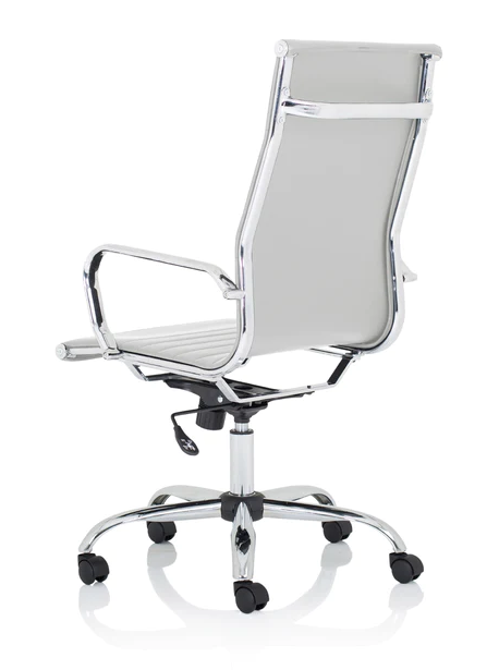 Nola High Back Modern Office Chair - Black or White Option