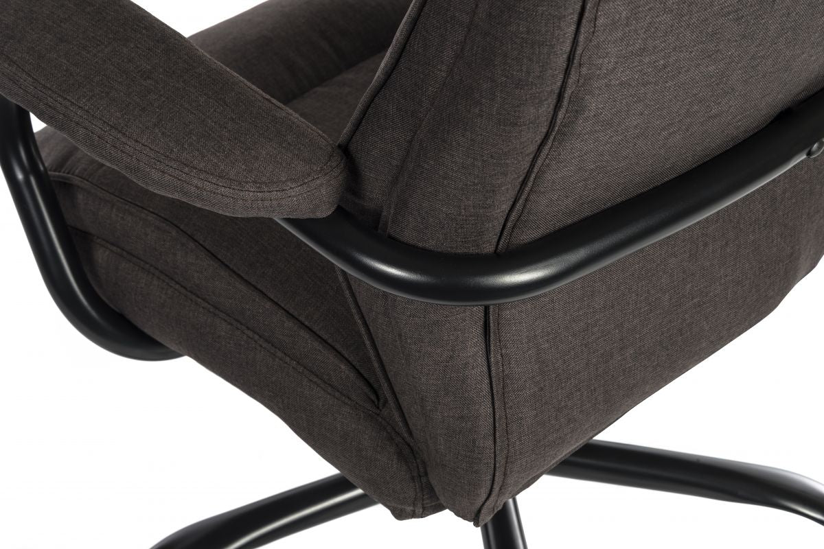 Heavy Duty Fabric Office Chair - Brown, Blue or Grey Option - GOLIATH-DUO - Up to 27 Stone